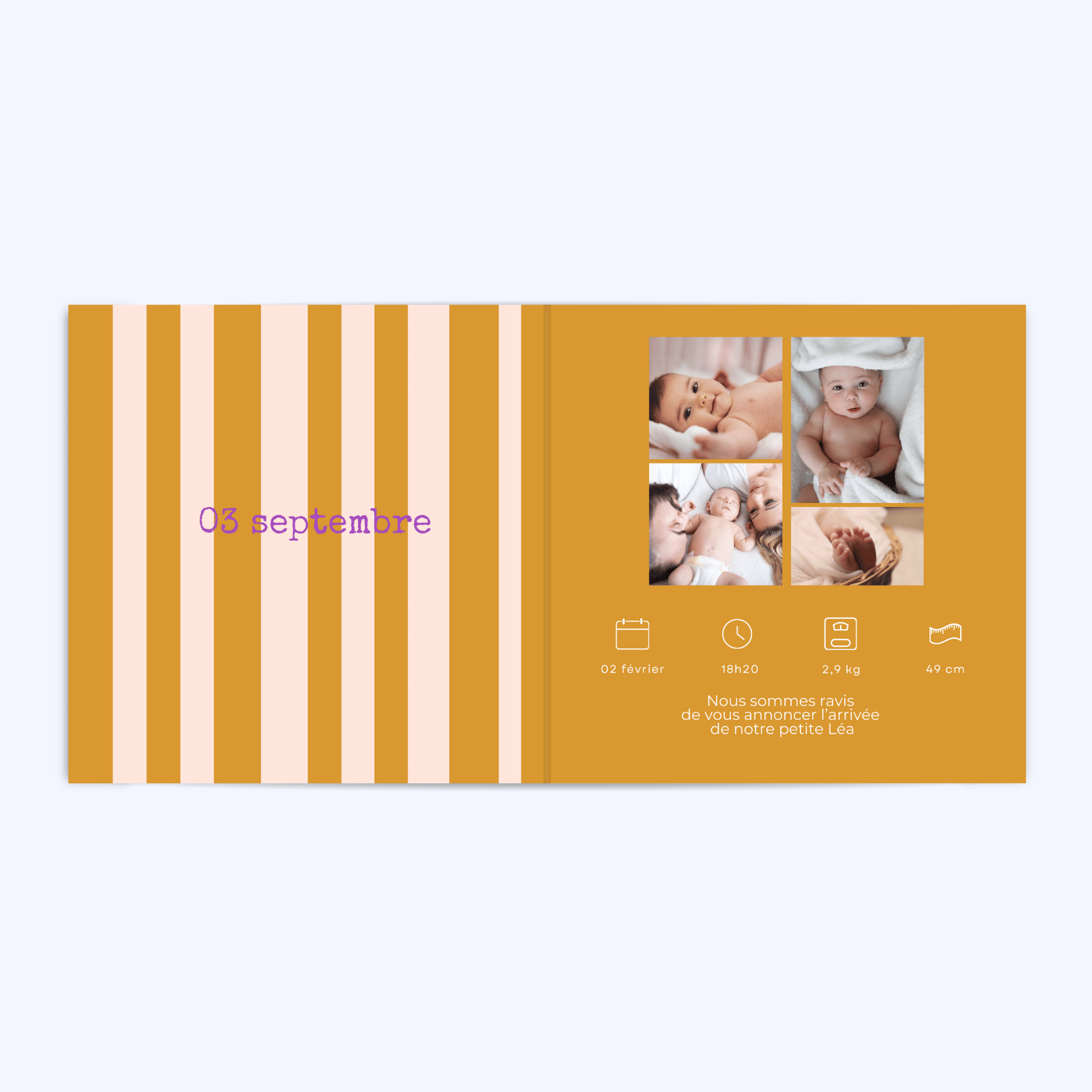 Bayadère chic | couleurs au choix