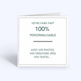 Modèle libre 100% personnalisable